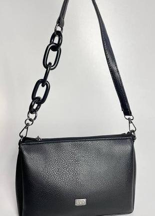 Жіноча сумка клатч на плече з еко шкіри італійського бренду gilda tohetti.5 фото