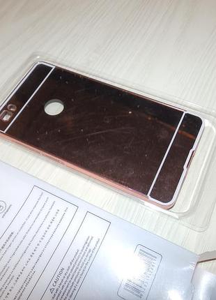 Чехол super slim creative case mirror gold p8 lite aluminum 6