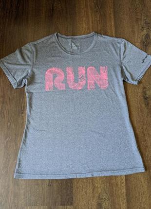 Брендовая фирменная женская футболка brooks, оригинал для бега спорта