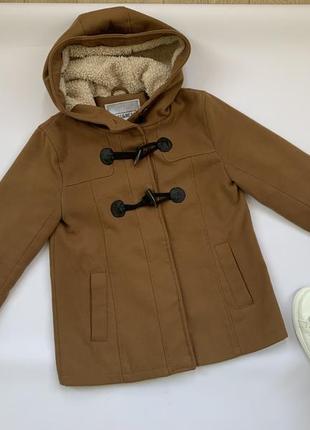 Пальто, куртка pull &amp; bear размер xs-s карамельного цвета десисезонное1 фото