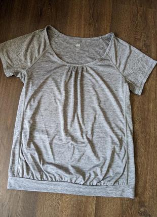 Футболка від h&m сірий меланж