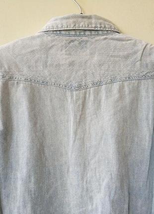 Мужская джинсовая рубашка scotch&soda amsterdam blauw оригинал8 фото