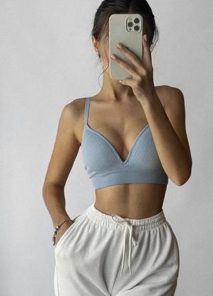 Топ-бюст в рубчик