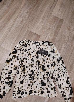 Блузка женская, женская блуза, леопардовый принт, женская одежда, женская обувь2 фото