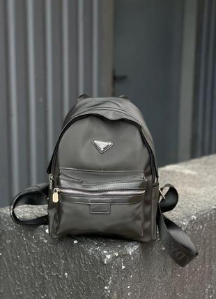 Prada re-nylon small backpack black6 фото