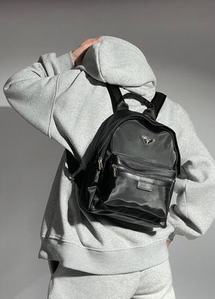 Prada re-nylon small backpack black3 фото