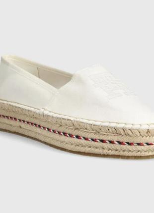 Эспадрильи tommy hilfiger th embroidered flatform