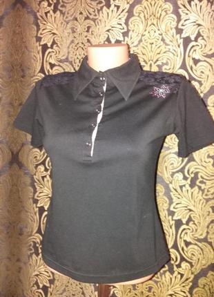 Стильна футболка поло с-м