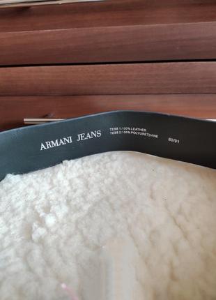 Armani jeans стильный кожаный акцентный ремень3 фото