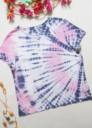 Шикарная хлопковая футболка принт тай-дай gap 💜💖💜