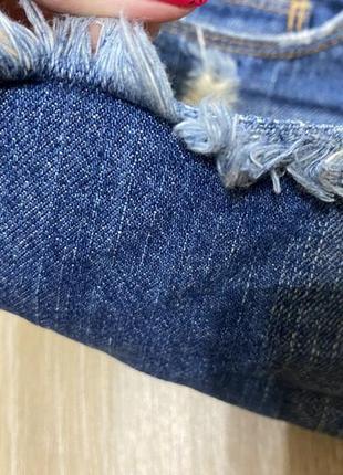 Джинсовые шорты джинсові шорти короткие короткі джинс потерті рвані рванные потертые 27 - 28, м only3 фото