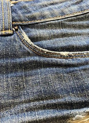 Джинсовые шорты джинсові шорти короткие короткі джинс потерті рвані рванные потертые 27 - 28, м only7 фото