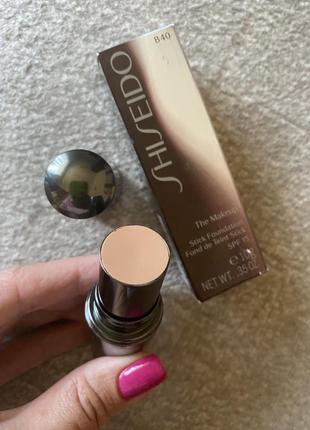 Тональный крем-карандаш shiseido stick foundation stick foundation spf 15 № i40, оригінал