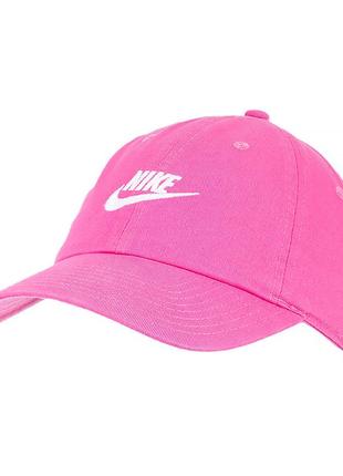 Мужская бейсболка nike u nsw h86 cap futura washed розовый misc (913011-685)