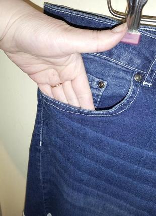 Стрейч,джинсовые шорты с карманами и кружевами,большого размера,janina5 фото