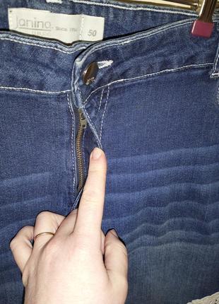 Стрейч,джинсові шорти з кишенями та мереживом,великого розміру8 фото