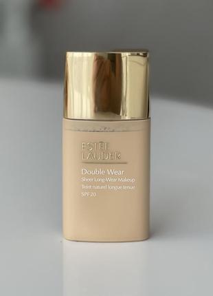 Estée lauder double wear sheer 1w1 bone тональний крем