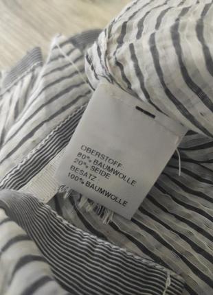 Рубашка тепниска с шелком полупрозрачная с белым воротничком в виде maje loro piana isabel marant приталенная4 фото