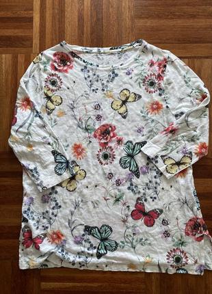 Лонгслів льняний футболка преміум льон efixelle 44/50 німеччина 🇩🇪