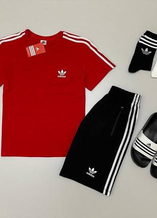 Adidas комплект: футболка + шорты + тапки + 2 пары носков 😎1 фото