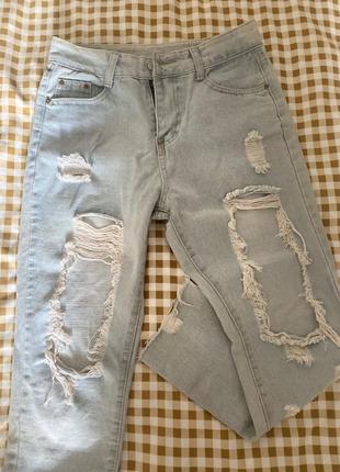Укорочені джинси1 фото