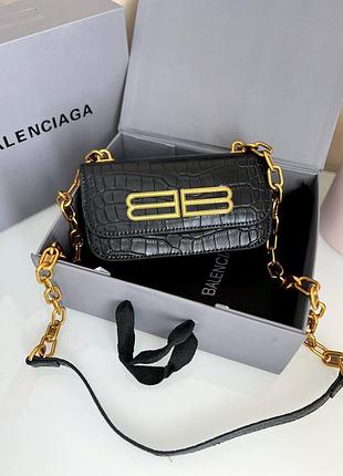 Сумка чёрная в стиле balenciaga