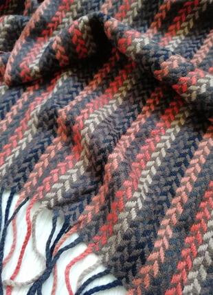 👑шикарный, мягкий шарф терракотового цвета в стиле missoni👑мягкий шарф6 фото