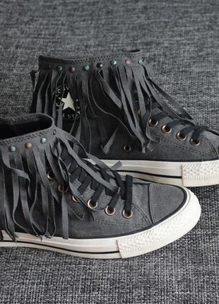 Кеди converse chuck taylor all star fringe high оригінал