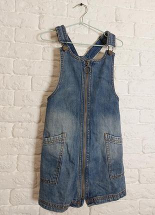 Фирменный джинсовый сарафан 6-7 лет