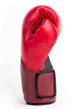 Боксерские перчатки everlast elite training gloves красный огонь 14 унций (870284-70-4)3 фото