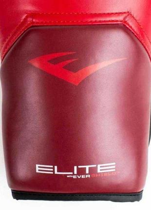 Боксерские перчатки everlast elite training gloves красный огонь 14 унций (870284-70-4)2 фото