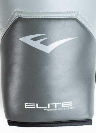 Боксерские перчатки everlast elite training gloves серый 12 унций (870282-70-12)4 фото