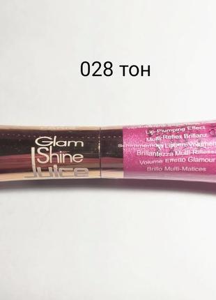 Блиск для губ l'oreal, тон 028, paris glam shine natural glow, 6 ml