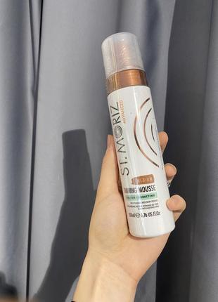 Автобронзат-мусс для средней кожи st moriz advanced colour correcting mousse medium1 фото