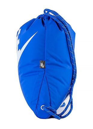 Рюкзак-сумка nike nk heritage drawstring синій one size (dc4245-405)4 фото