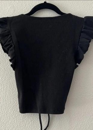 Черный топ zara xs-s3 фото