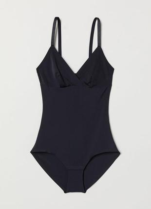 Черный боди от h&m
