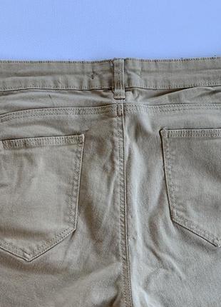 Коттоновые бежевые брюки размер м callipoe8 фото