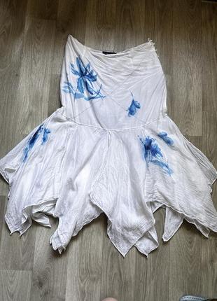 Многослойна шелковая юбка polo ralpf lauren