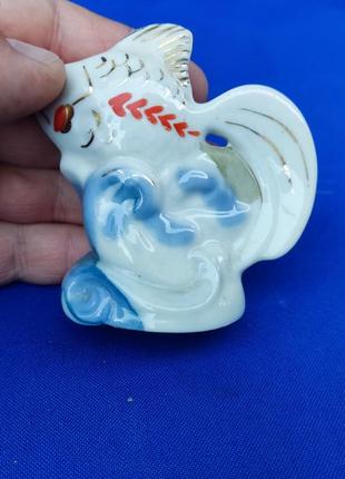 Фарфоровая статуэтка рыбка рыбки ссср советская фигурка фарфор