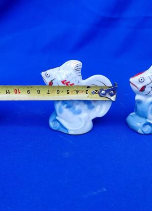 Фарфоровая статуэтка рыбка рыбки ссср советская фигурка фарфор