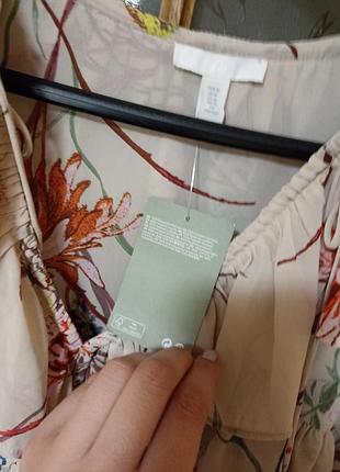 Невероятно красивая новая блуза оверсайз h&m,p. m(l-xl)