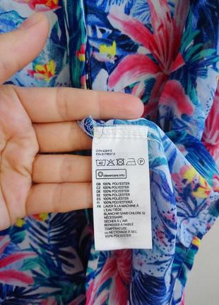Удлиненная блуза с ярким цветочным принтом h&amp;m7 фото