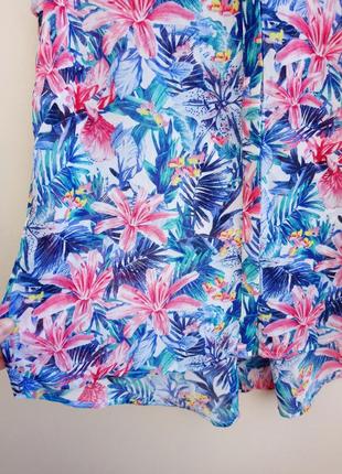 Удлиненная блуза с ярким цветочным принтом h&amp;m5 фото