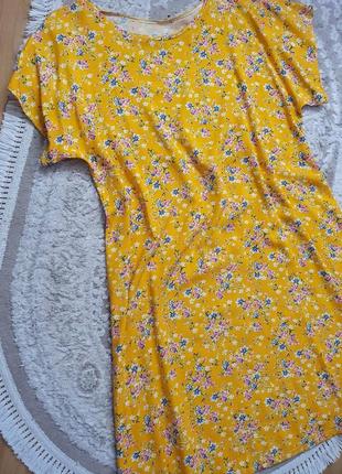 Натуральна бавовняна сукня бавовна з квітковим принтом2 фото