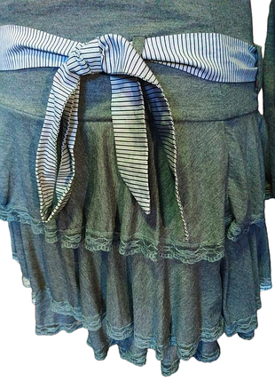 Платье ретро воланы кружево гипюр италия натуральное4 фото