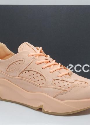 Кожаные кроссовки хайтопы ecco chunky sneaker оригинал