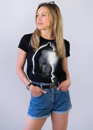 Стильная футболка с принтом, женская футболка6 фото
