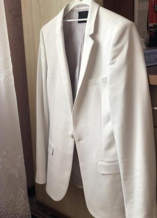 Белый пиджак/белый пиджак/блейзер/жакет