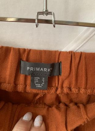 Стильні лляні шорти з накладними кишенями льон віскоза primark6 фото